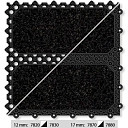 Грязезащитные покрытия Forbo Coral Click 7820-7830-7870-7880 Vulcan Black  | FLOORDEALER